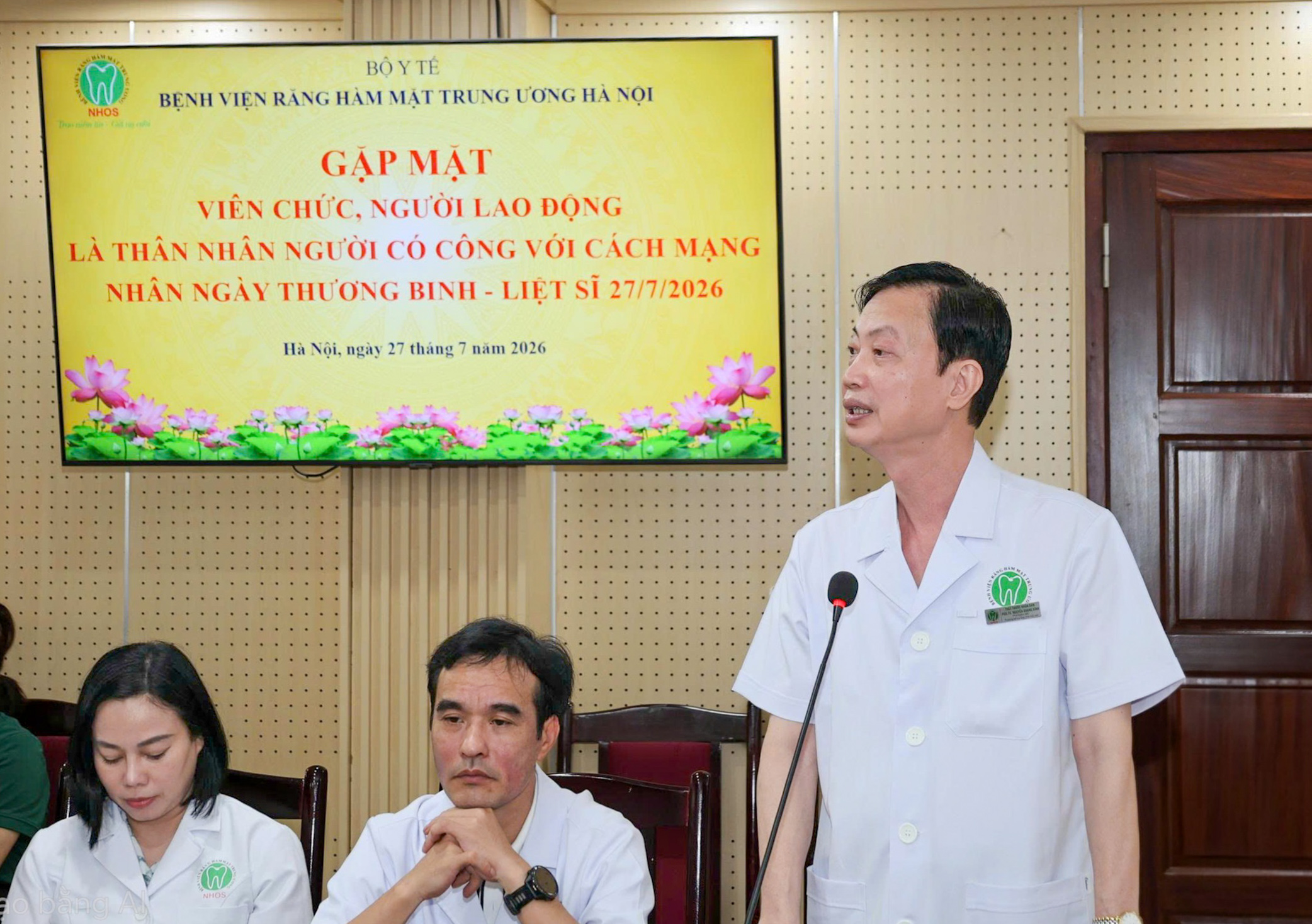 TTND.PGS.TS. Nguyễn Quang Bình, Phó Giám đốc Bệnh viện, Chủ tịch Công đoàn Bệnh viện;